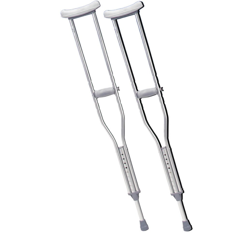 Underarm Adjustable Aluminum Crutch